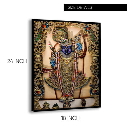 God Shreenathji Canvas Painting for Office