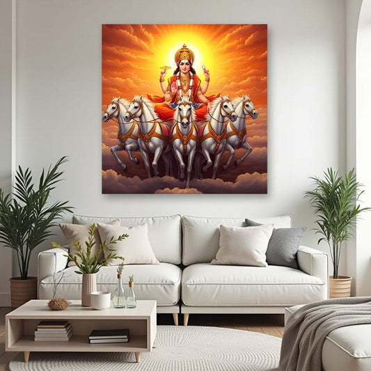 Lakshmi ji Canvas Wall Art For Pooja Room