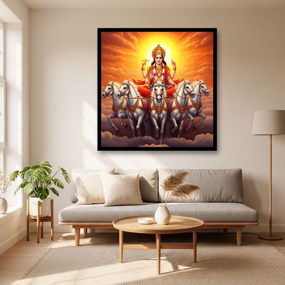 Lakshmi ji Canvas Wall Art For Pooja Room