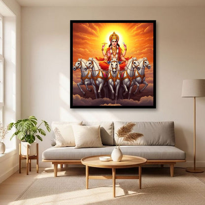 Lakshmi ji Canvas Wall Art For Pooja Room