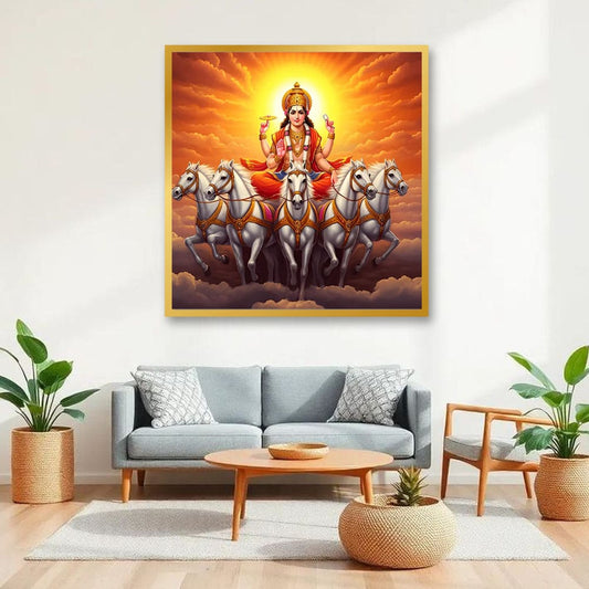 Lakshmi ji Canvas Wall Art For Pooja Room