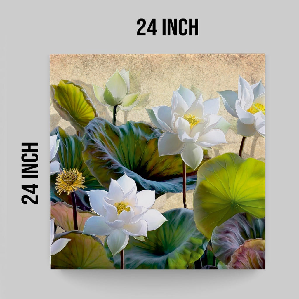 Large Floral Canvas Wall Art