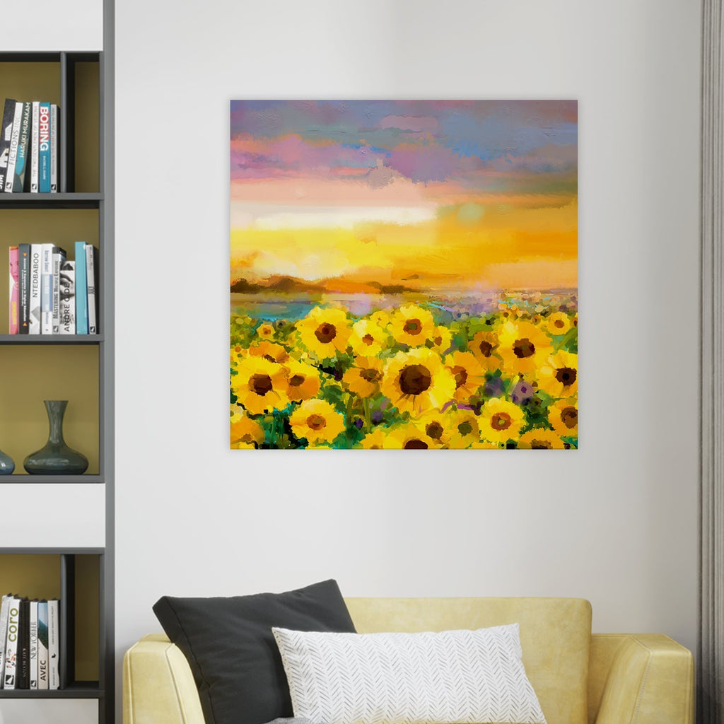 Large Floral Canvas Wall Art