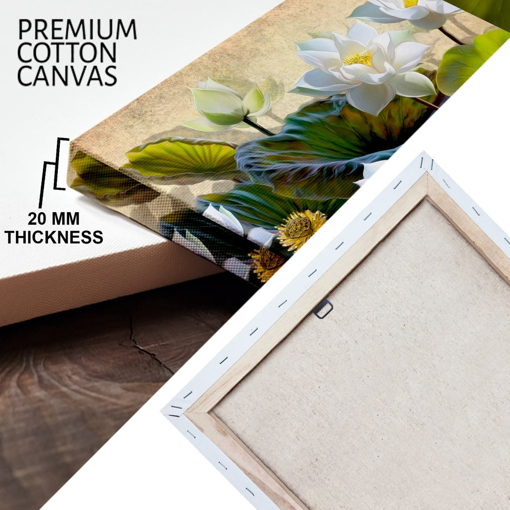 Large Floral Canvas Wall Art