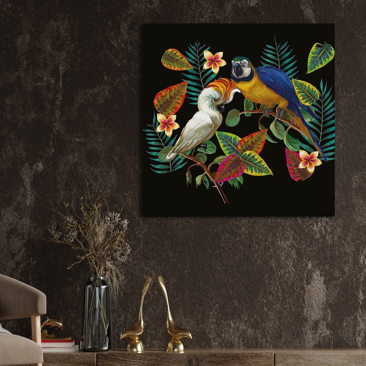Deer by the River Canvas Wall Art Painting