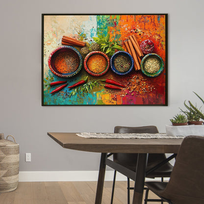 Kitchen Spices Canvas Painting