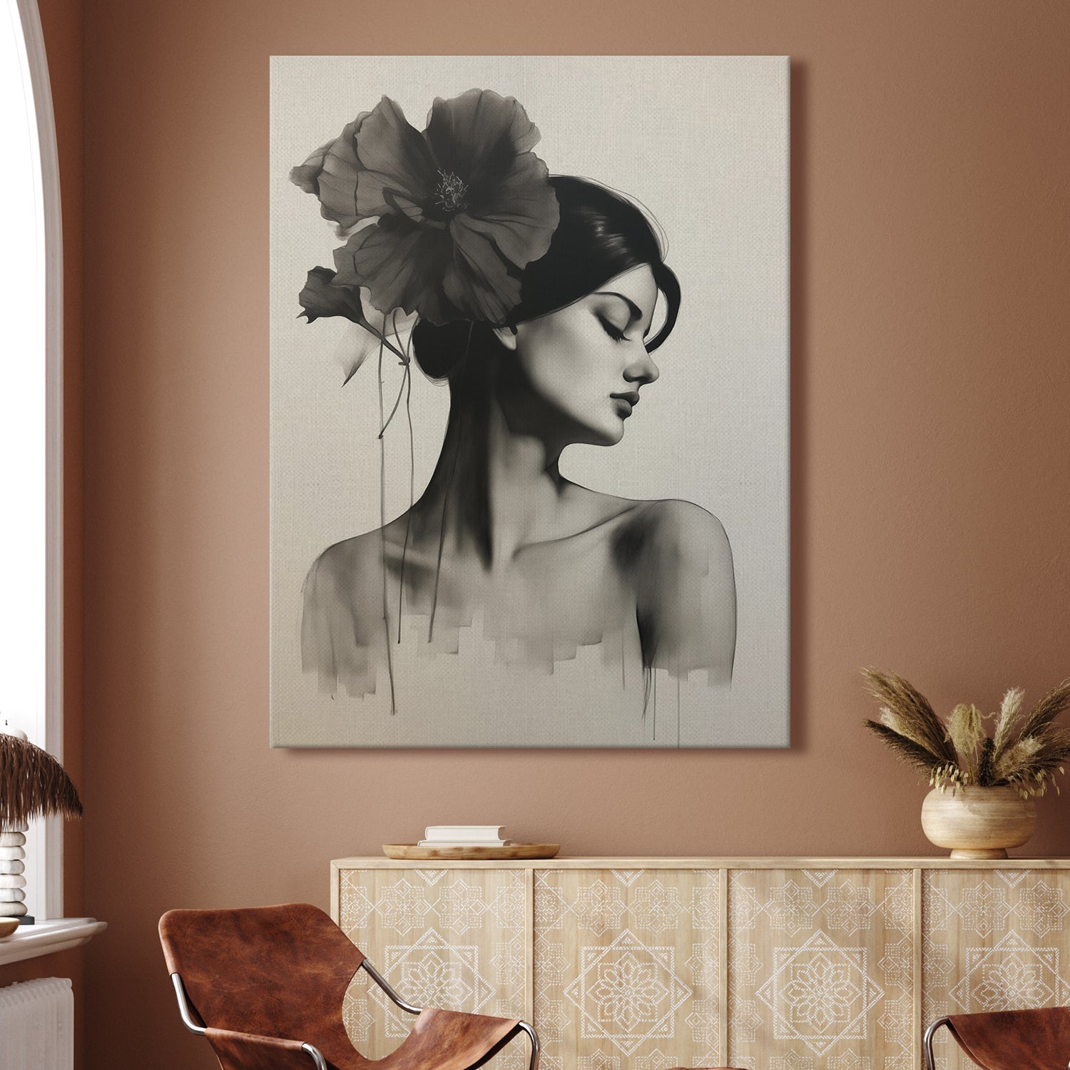 Boho Canvas Wall Art Painting 