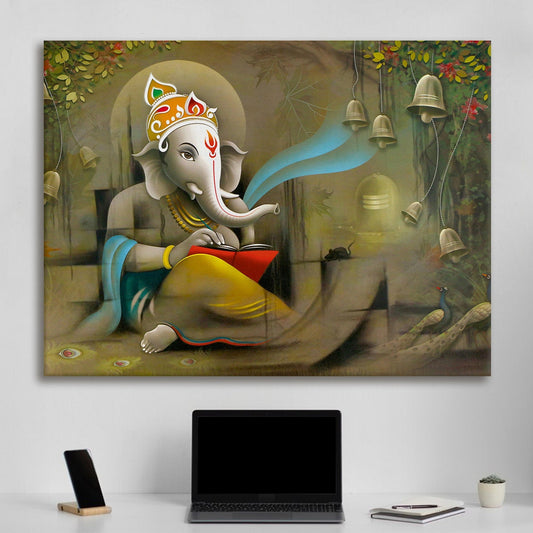Ganesha painting canvas wall art painting