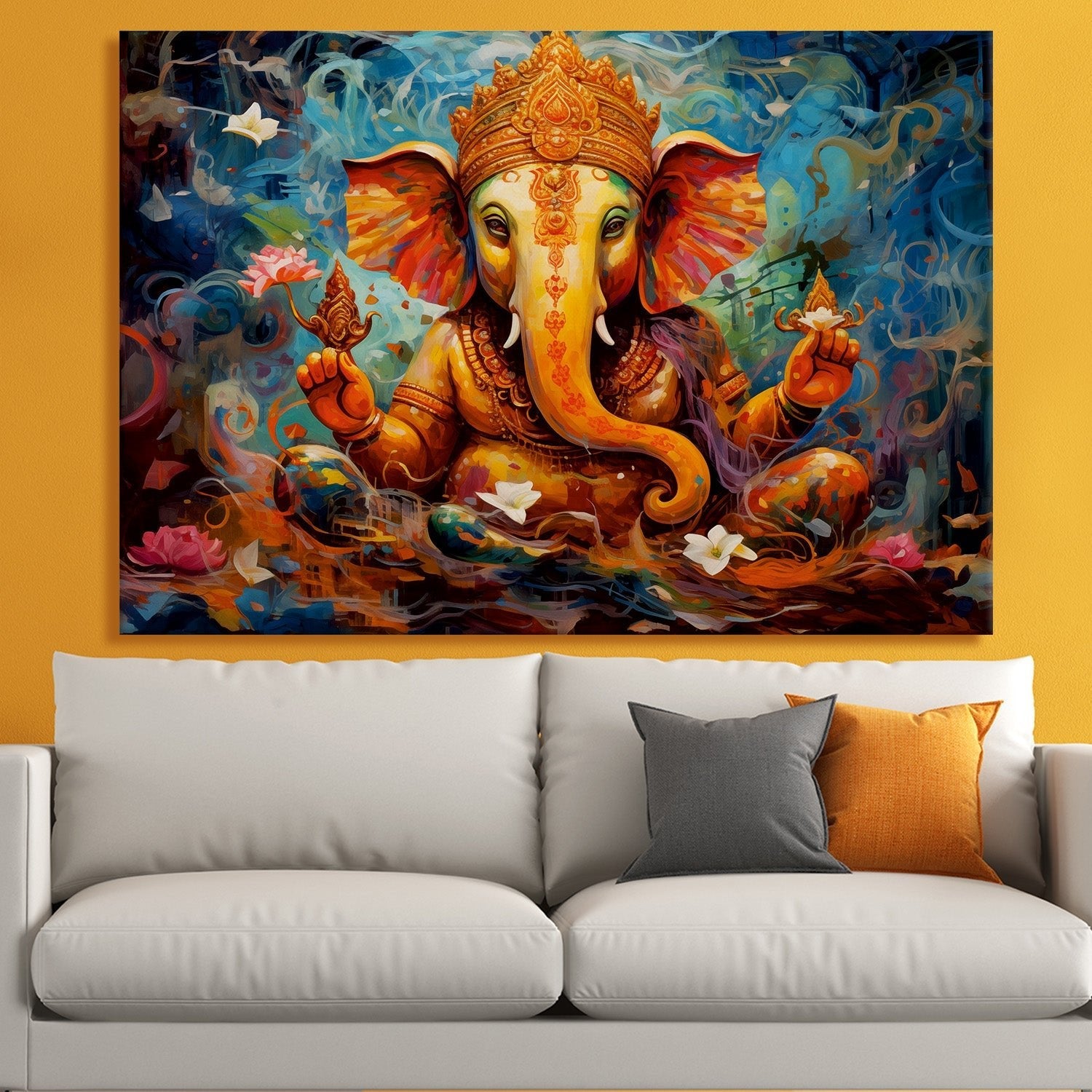 Lord Ganesha canvas wall art painting