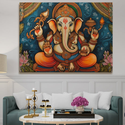 Lord Ganesha Canvas wall art Painting