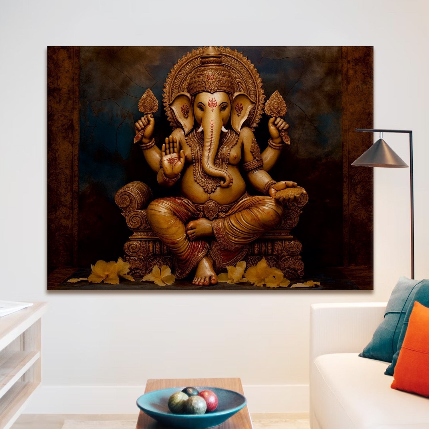 Ganapati canvas wall art painting