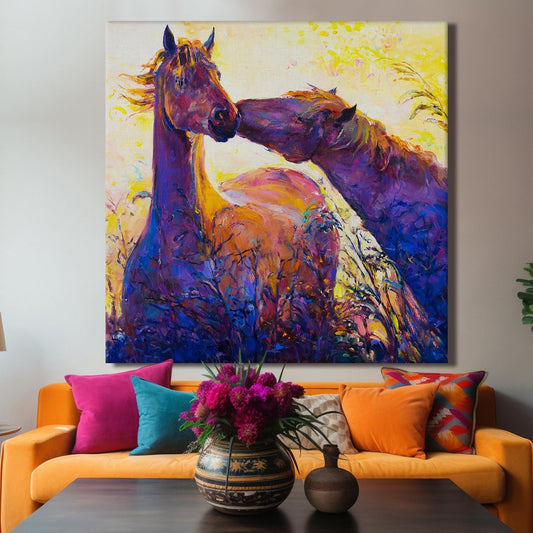 Large Wildlife Canvas Wall Art Painting for Living Room  and Office.