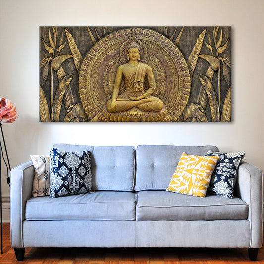 Lord Buddha Canvas Wall Art Painting 