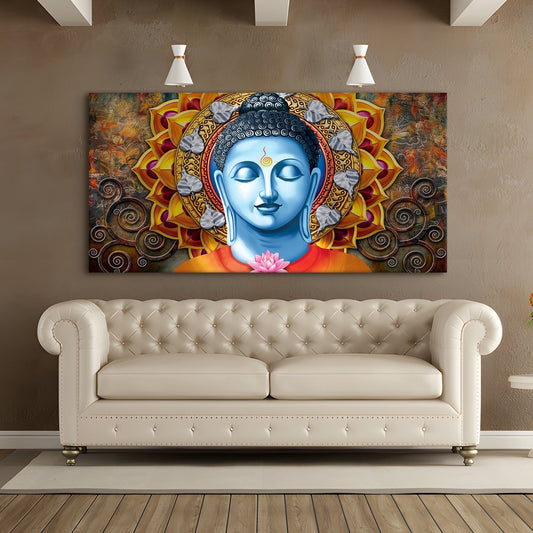 Lord Buddha Canvas Wall Art Painting 
