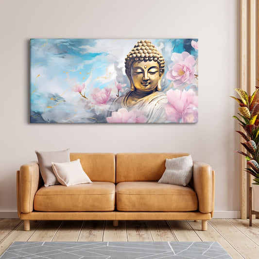 Buddha Canvas Wall Art Painting 