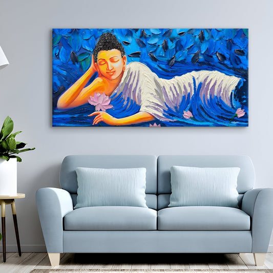 Lord Buddha Canvas Wall Art Painting 