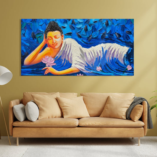 Lord Buddha Canvas Wall Art Painting 
