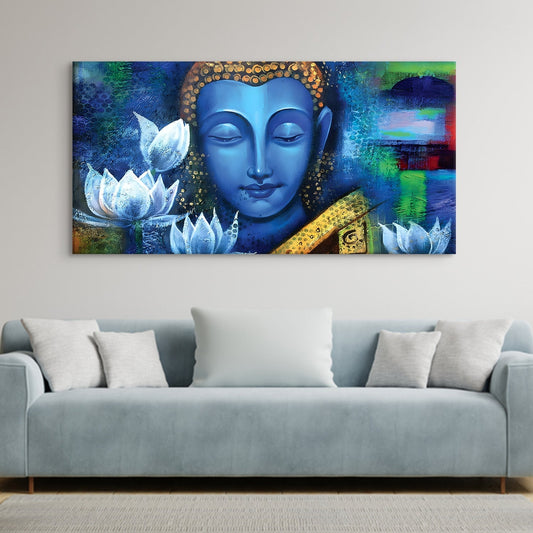Lord Buddha Canvas Wall Art Painting 
