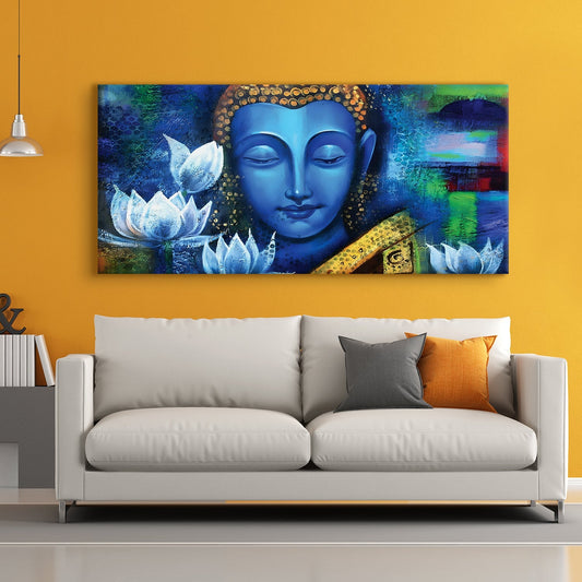 Lord Buddha Canvas Wall Art Painting 