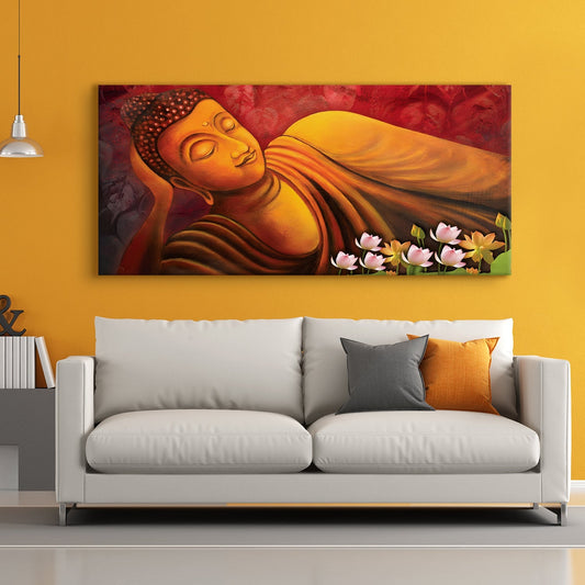 Lord Buddha Canvas Wall Art Painting 