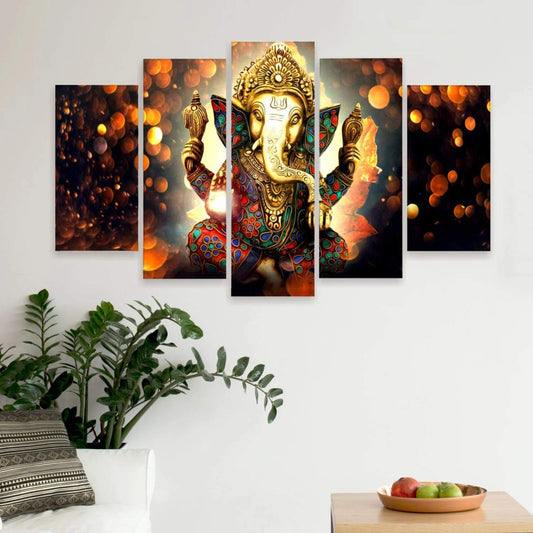 Lord Ganesha Vastu Wall Art Painting For Living Room Wall Decoration