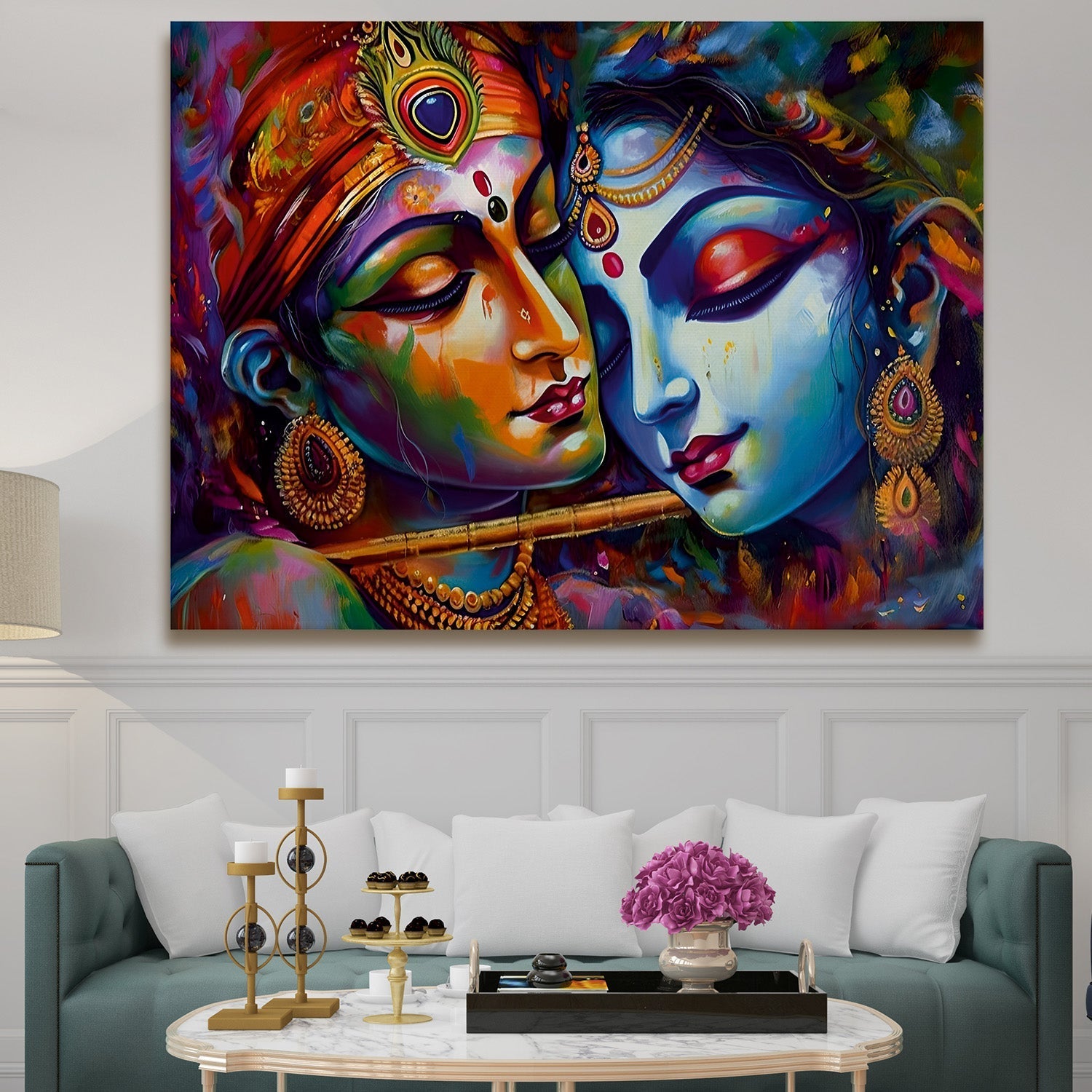 Radha Krishna canvas wall art Painting