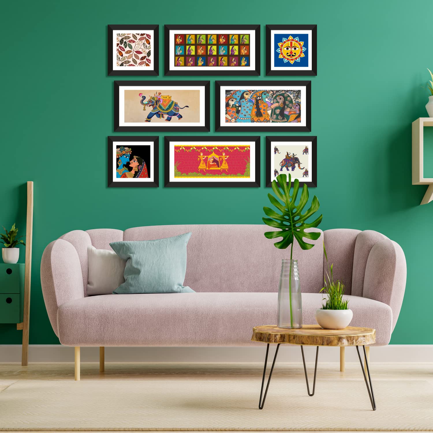 Madhubani Canvas Wall Art Painting