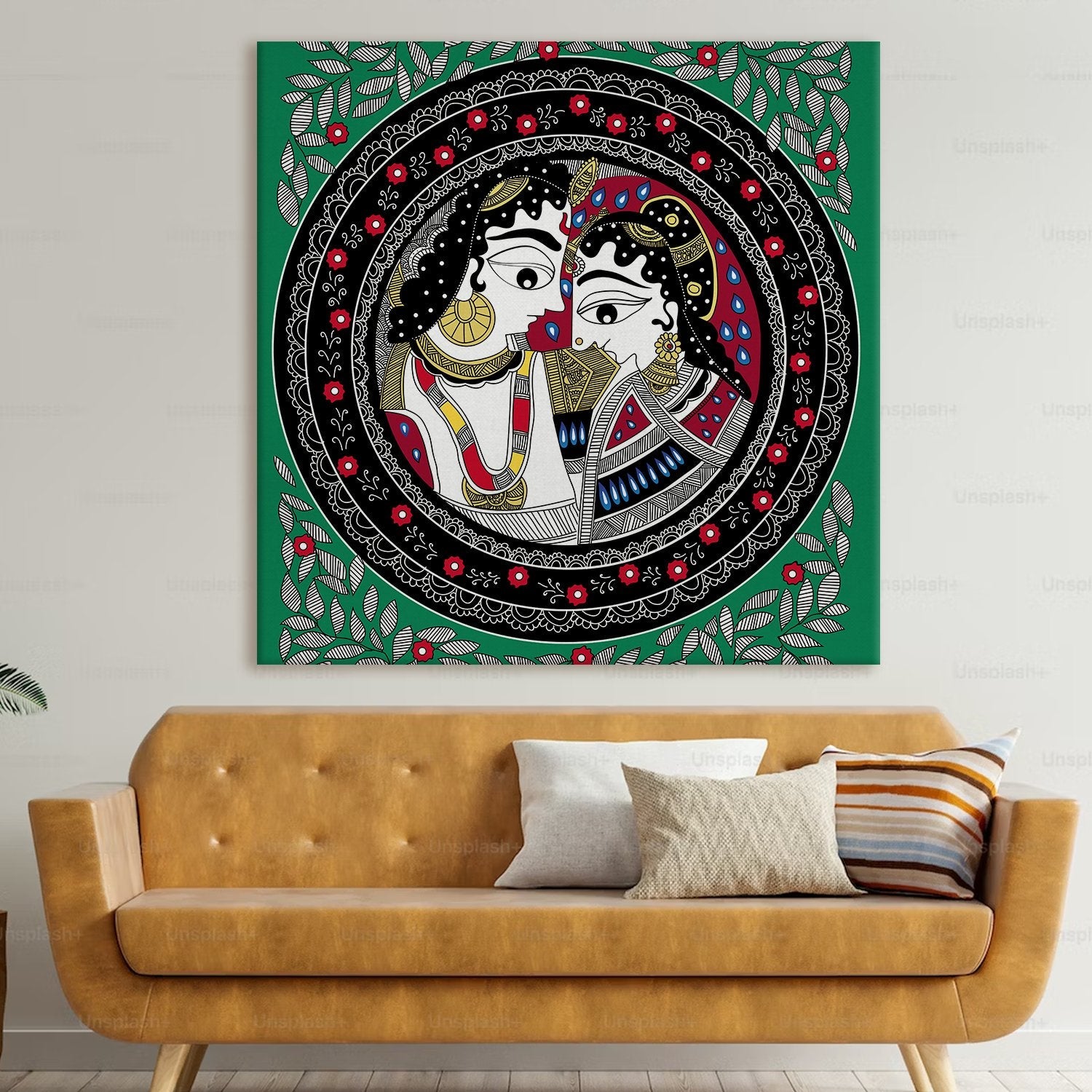 Madhubani Canvas Wall Art Painting