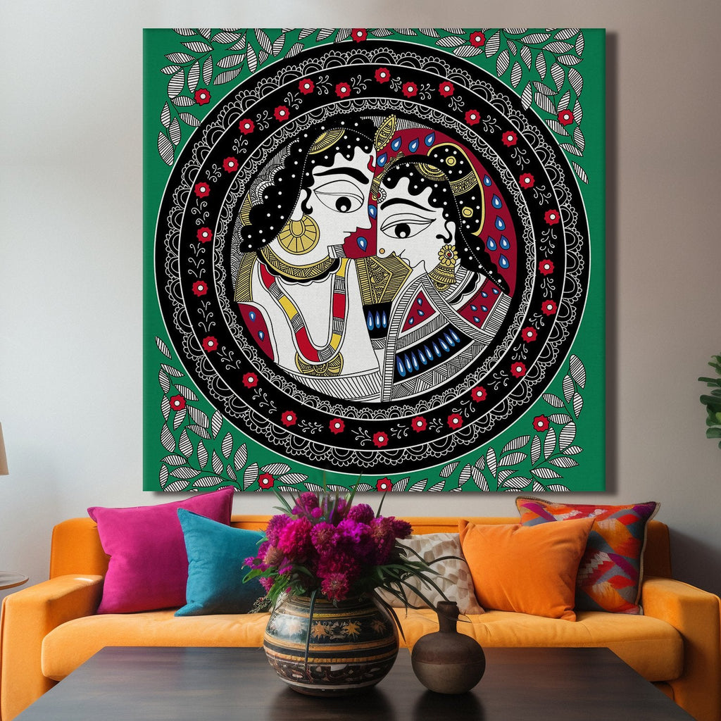 Madhubani Canvas Wall Art Painting