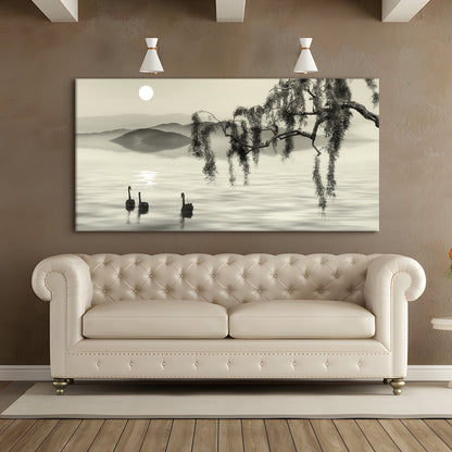 Chinese ink landscape Canvas Wall Art Painting
