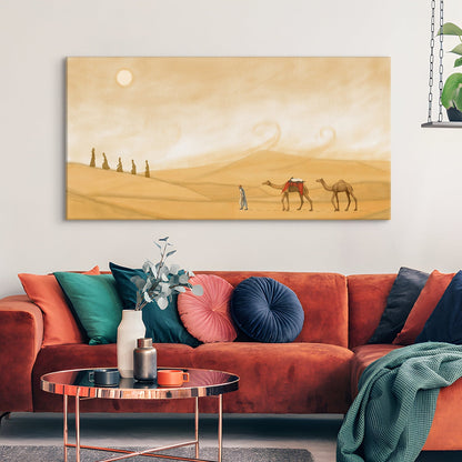 Desert sun animals Canvas Wall art Paintings
