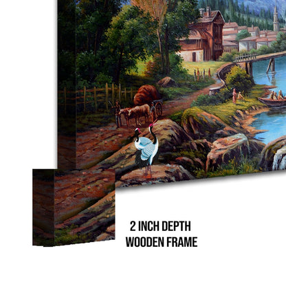 Solimo Swan Canvas Wall Art Paintings