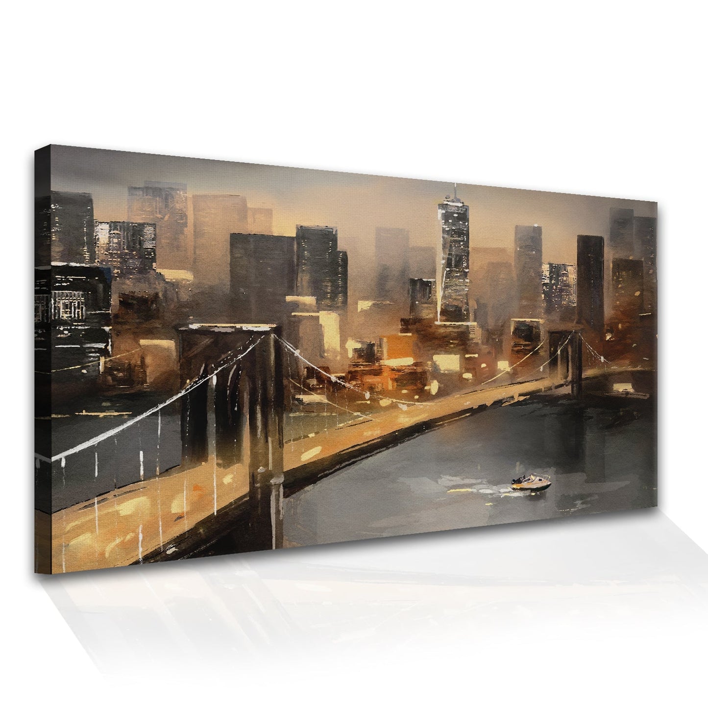 New York City Bridge Canvas Wall Art Paintings
