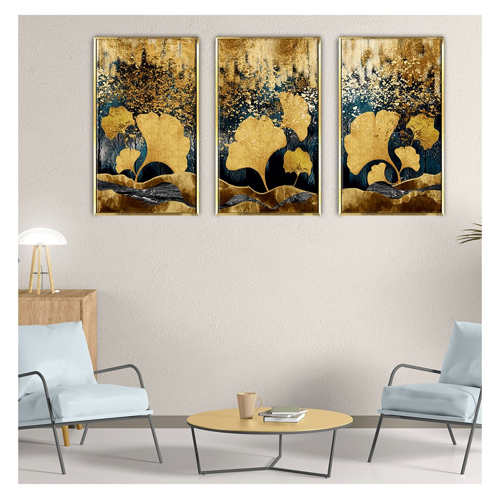 a triptych canvas wall art painting