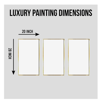 Modern 3D Golden Feathers Ginko leaves wall art Canvas Painting Framed for Home Decor