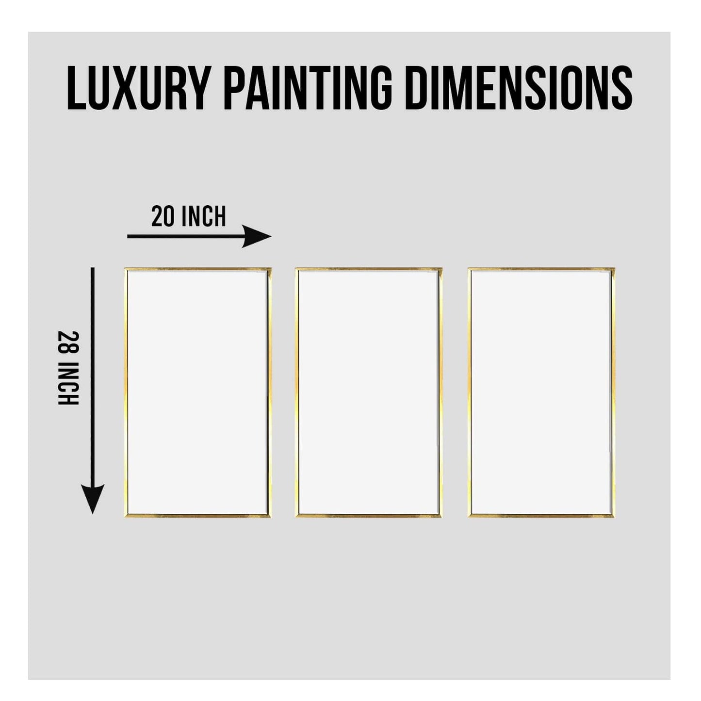 Modern gold and gray abstract world map Wall Art For Living Room Wall decoration