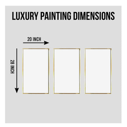 Modern gold and gray abstract world map Wall Art For Living Room Wall decoration