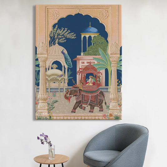 Mughal Canvas Wall Art  Painting 