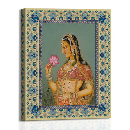 Mughal Indian Canvas  Wall Art Painting 