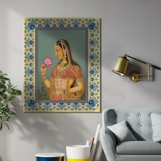 Mughal Indian Canvas  Wall Art Painting 