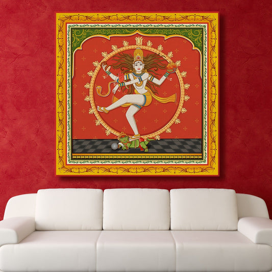 Nataraja Canvas Wall Art  Painting 