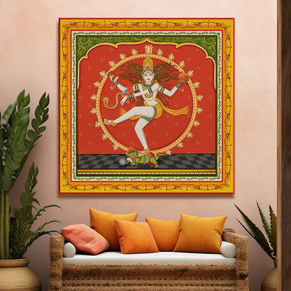Nataraja Canvas Wall Art  Painting 