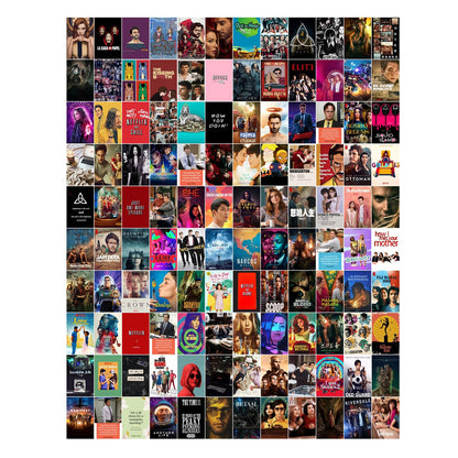 NETFLIX SERIES Posters Set of 120 Small Wall Poster Set Wall Collage for Home Decoration Office Decor Size 6 in x 4 inch (ROCK BAND)
