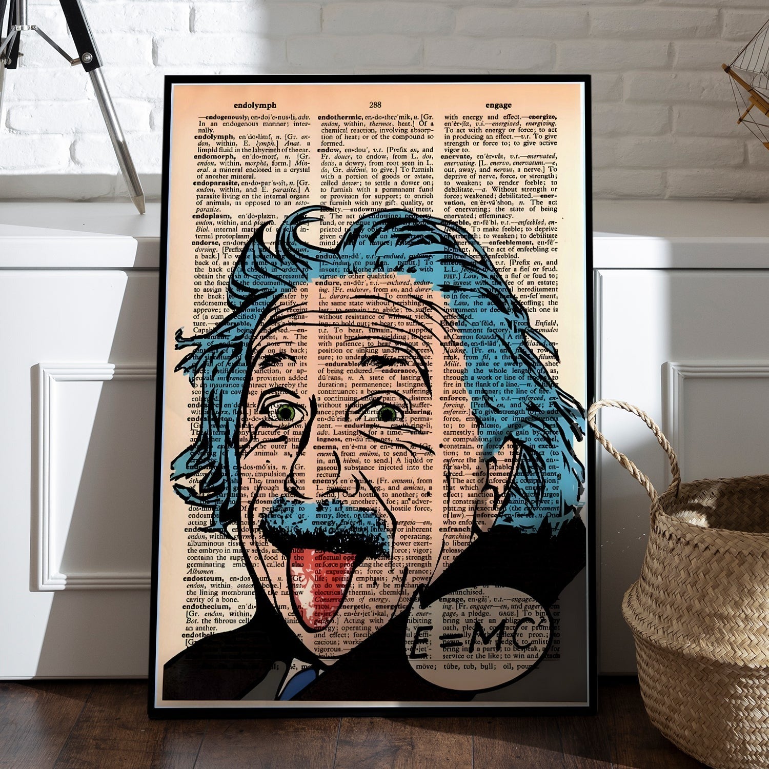 Graffiti Albert Einstein Canvas – Bold Urban Wall Art – Iconik Canvas