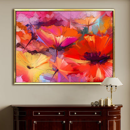 PAPER PLANE DESIGN Canvas Floral Wall Art: A Symphony of Nature's Elegance Large Size Canvas Framed Paintings For Living Room, Office, Home Decor. (FLWA01)