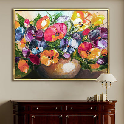 PAPER PLANE DESIGN Canvas Floral Wall Art: A Symphony of Nature's Elegance Large Size Canvas Framed Paintings For Living Room, Office, Home Decor. (FLWA07)