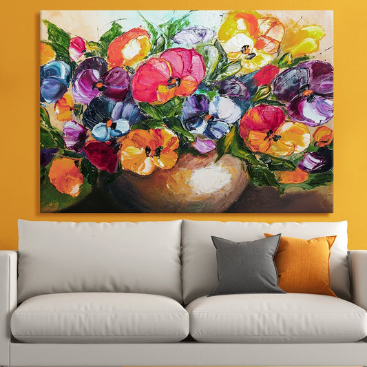 Floral Oil Canvas Wall Art Painting