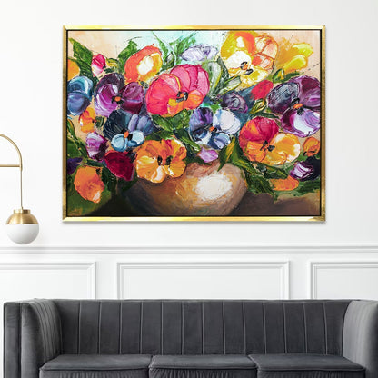 PAPER PLANE DESIGN Canvas Floral Wall Art: A Symphony of Nature's Elegance Large Size Canvas Framed Paintings For Living Room, Office, Home Decor. (FLWA07)