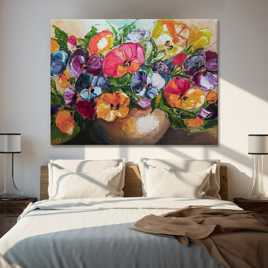 Floral Oil Canvas Wall Art Painting