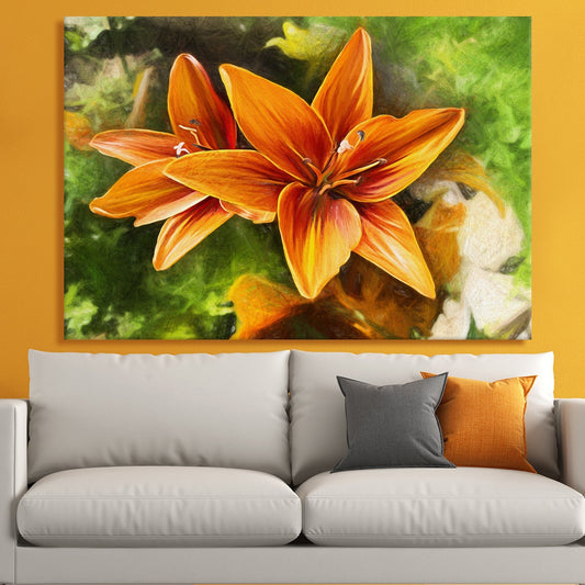 Tiger Lily canvas wall art painting
